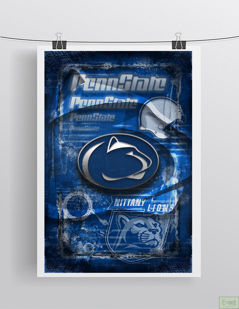 Penn State Nittany Lions Poster, Penn State Gift