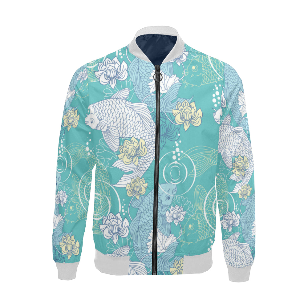 Koi Fish Bomber Jacket for Men – uscoolprint