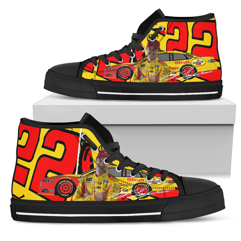 Joey Logano Sneakers High Top Shoes – uscoolprint