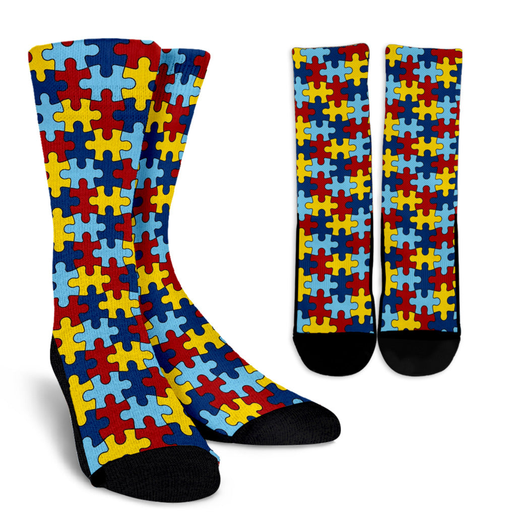 Autism Awareness Socks Crew Socks – uscoolprint