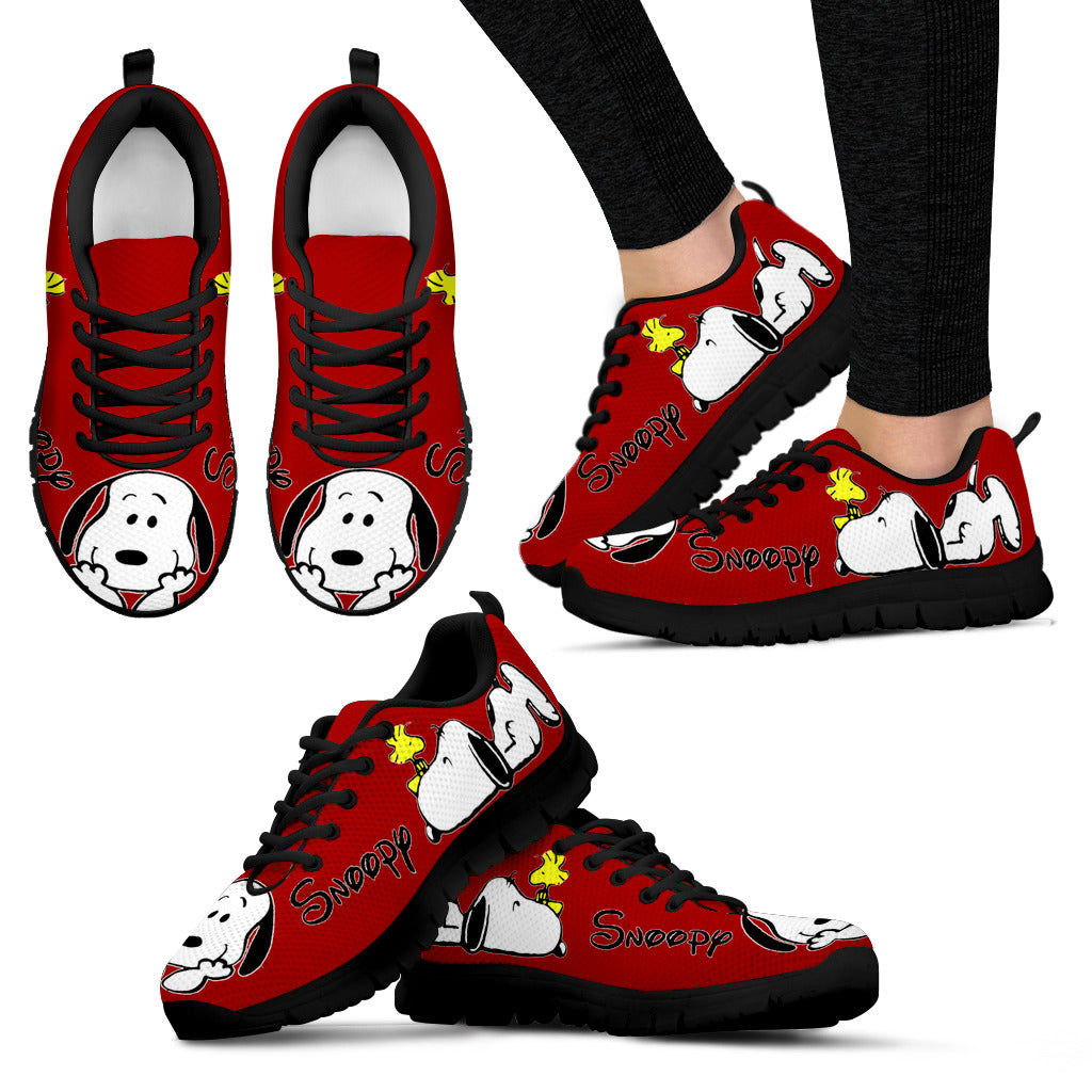 Red Snoopy Sneakers Snoopy Shoes For 