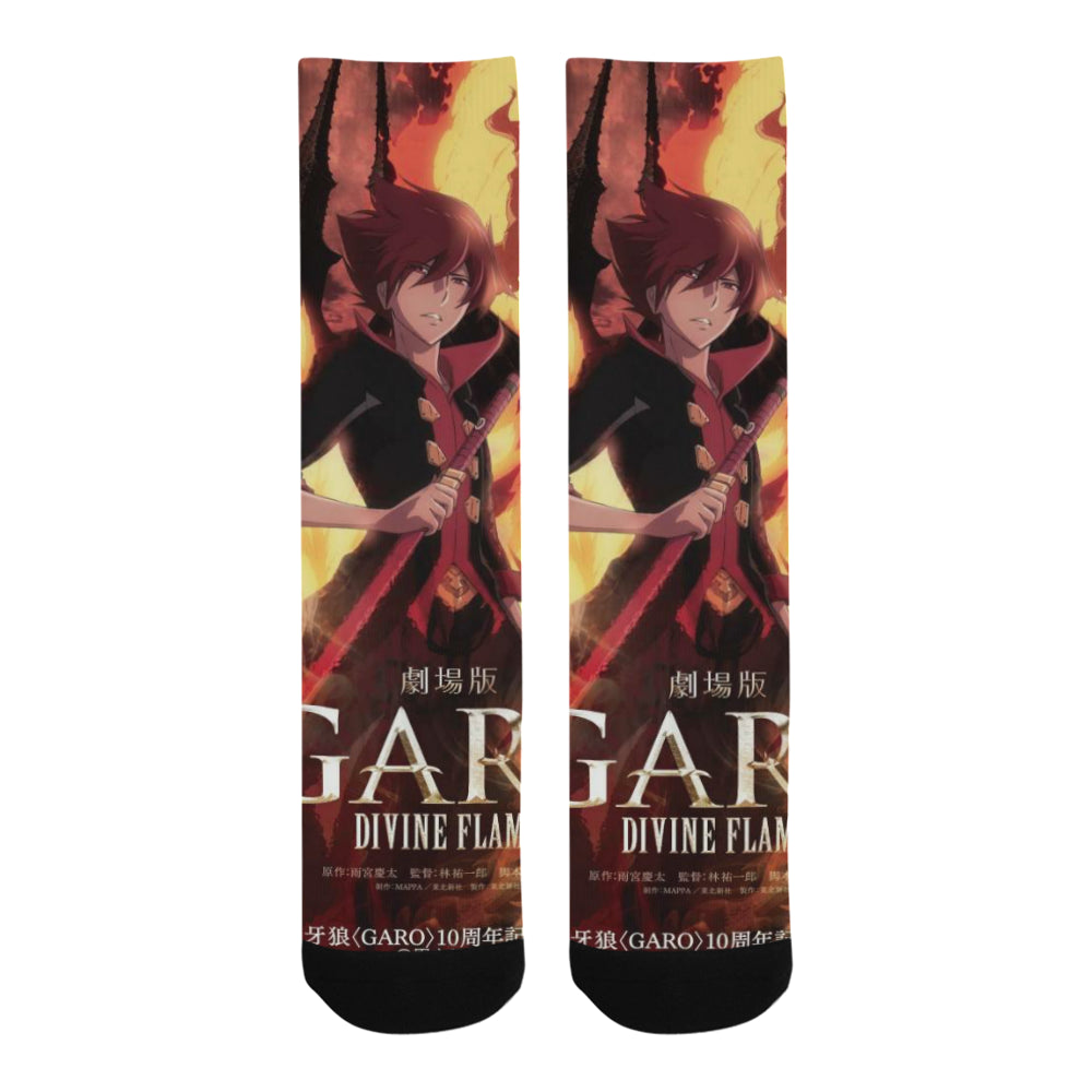 Garo Movie Divine Flame Socks Uscoolprint