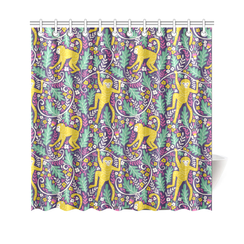 Monkey Shower Curtain - uscoolprint