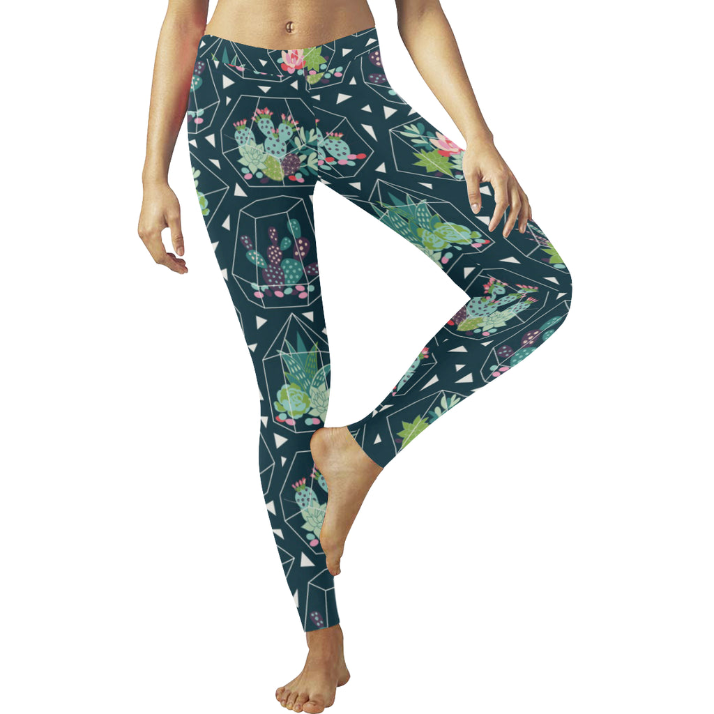 Cactus Terrarium Leggings for Women S-5XL Plus Size – uscoolprint