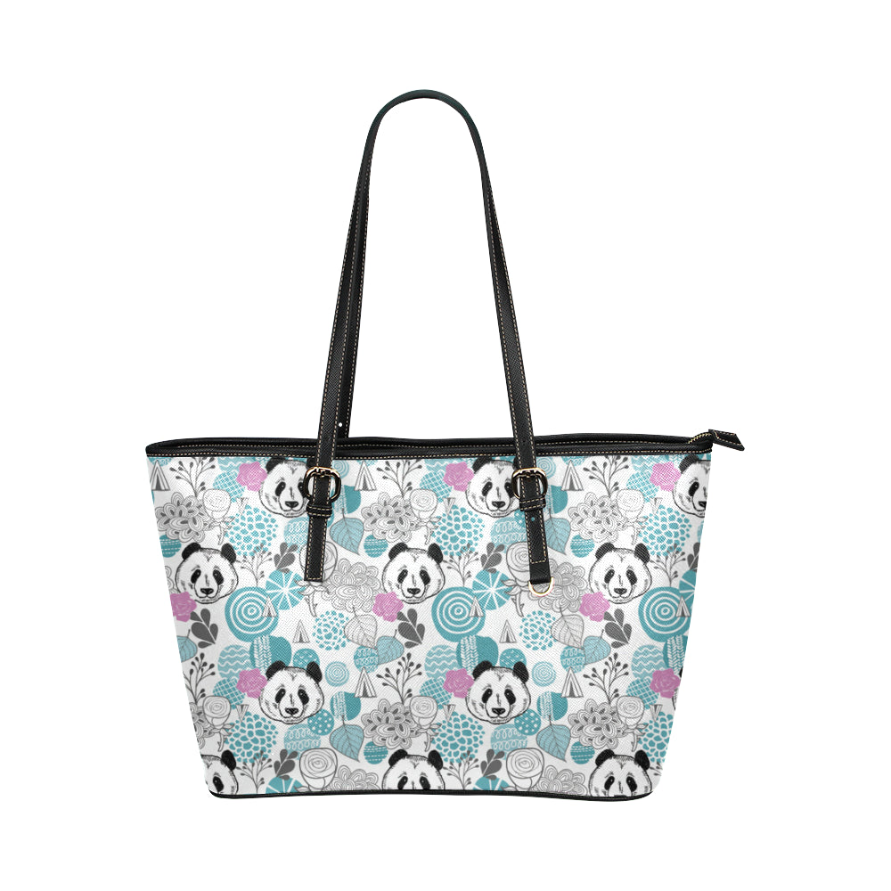 Panda Leather Tote Bag – uscoolprint