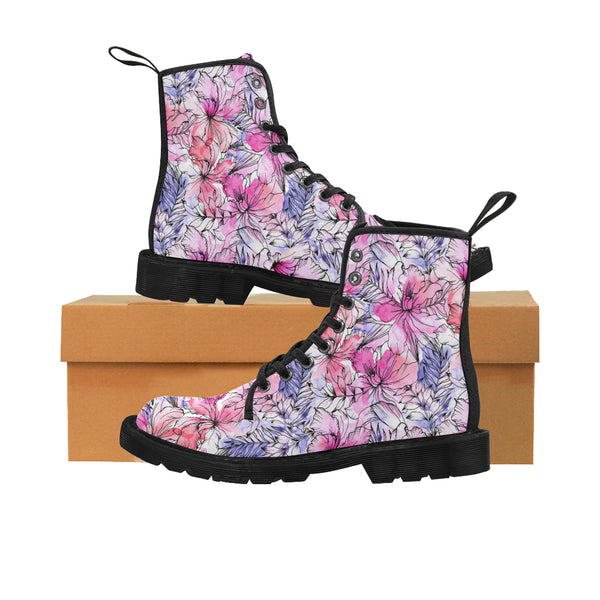 Floral Pattern Boots for Women – uscoolprint