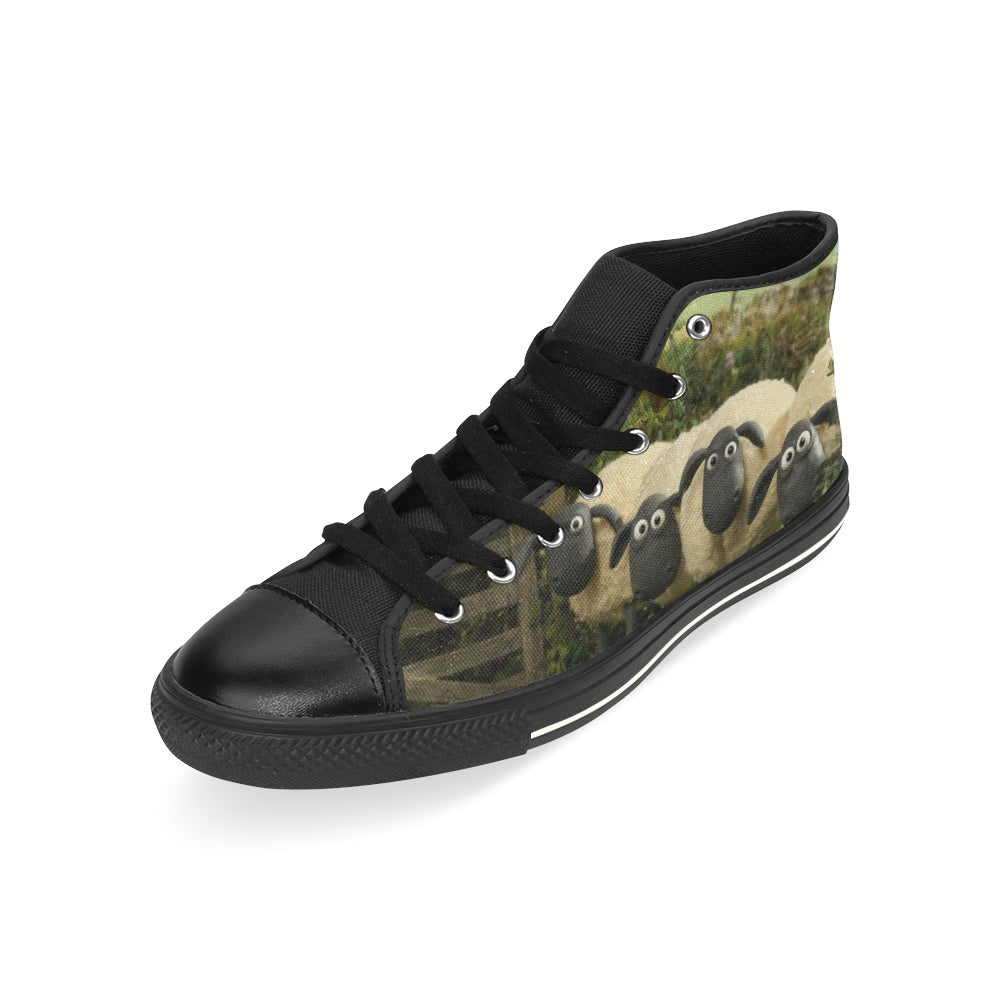 A Shaun the Sheep Sneakers High Top Canvas Shoes for Kid – uscoolprint