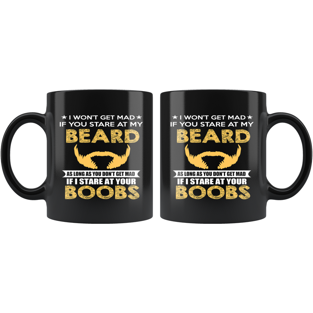 Funny Beard Black Ceramic Coffee Mug Quotes Cup Sayings Uscoolprint 7568