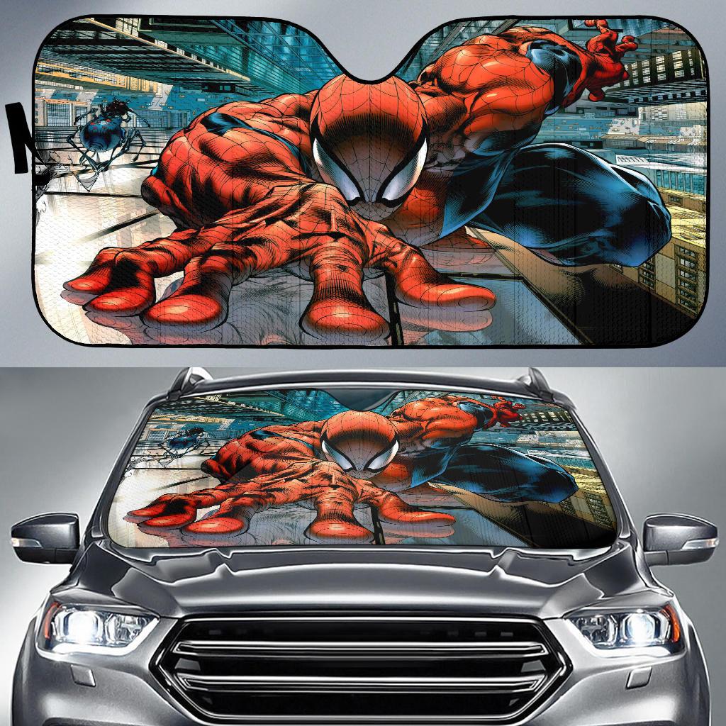 Spiderman New York City Auto Car Sun Shade Windshield – uscoolprint