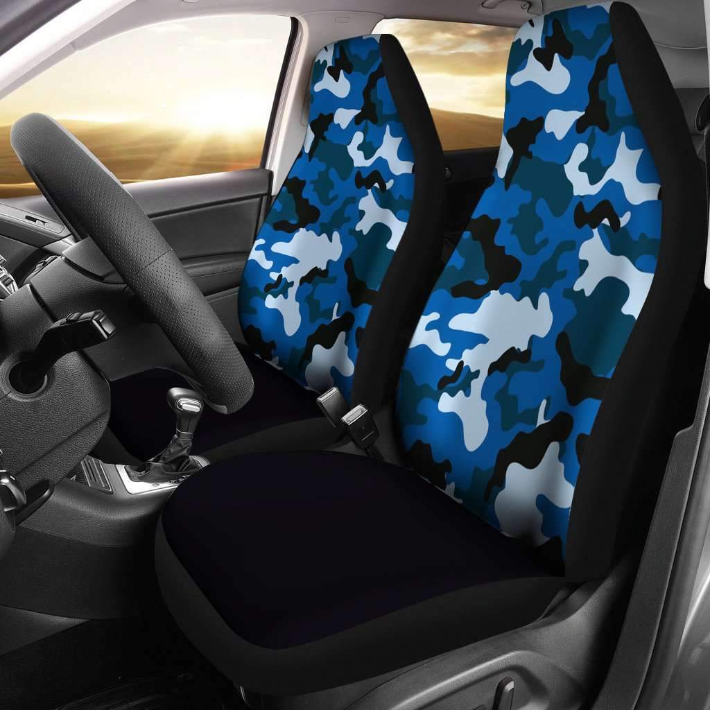 Blue Camouflage Car Seat Covers – uscoolprint