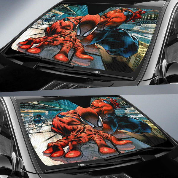 Spiderman New York City Auto Car Sun Shade Windshield – uscoolprint