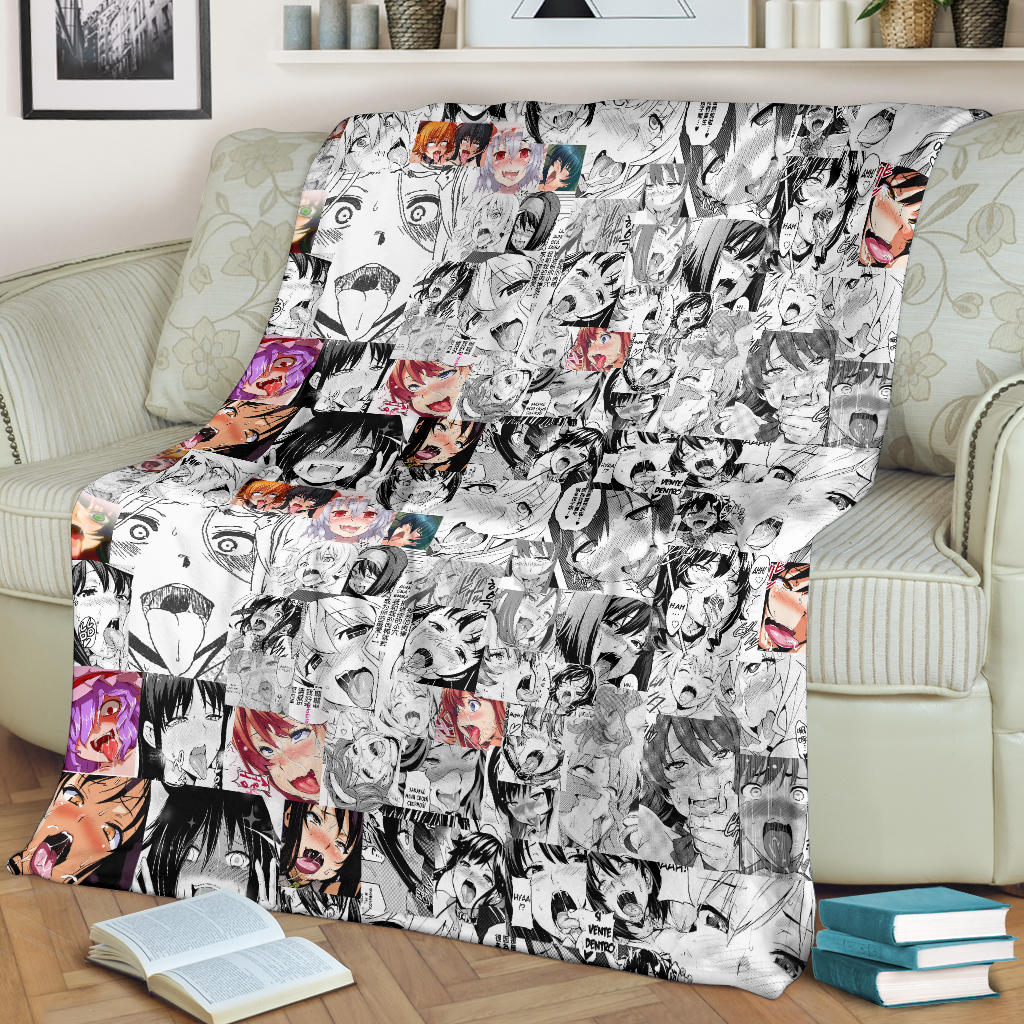 Ahegao Blanket Uscoolprint