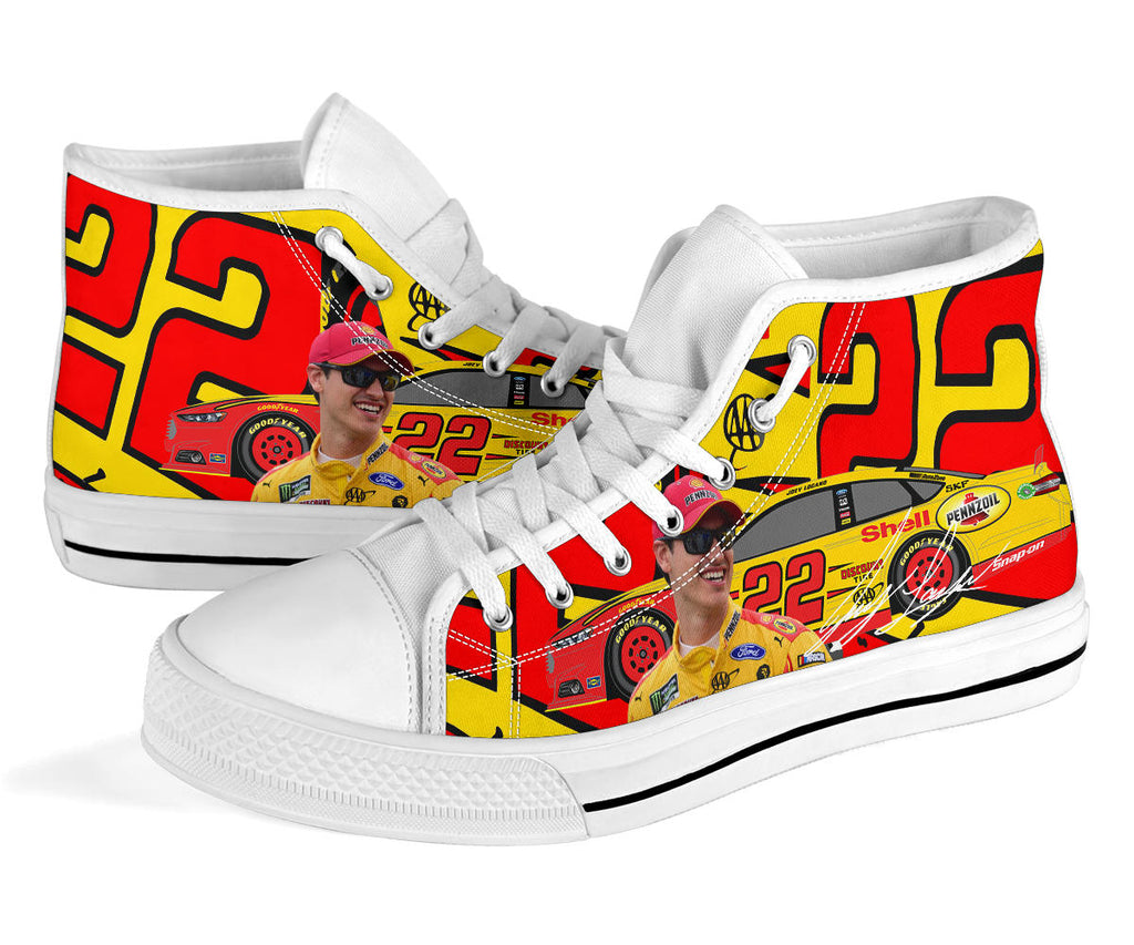 Joey Logano Sneakers High Top Shoes – uscoolprint