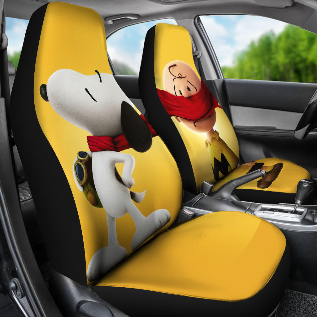 snoopy car seat covers set