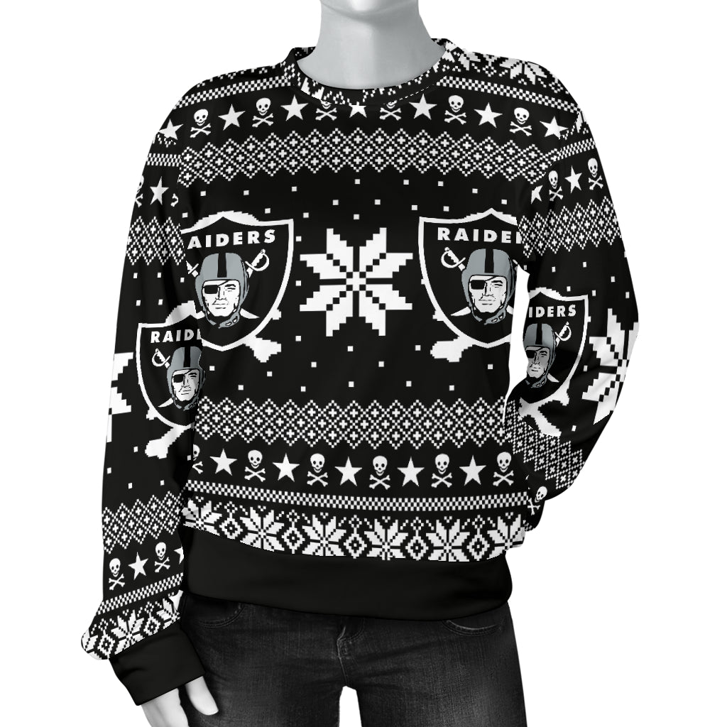Oakland Raiders Ugly Sweater for Women – uscoolprint