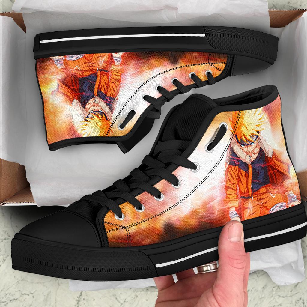 Naruto vs Sasuke High Top Shoes – uscoolprint