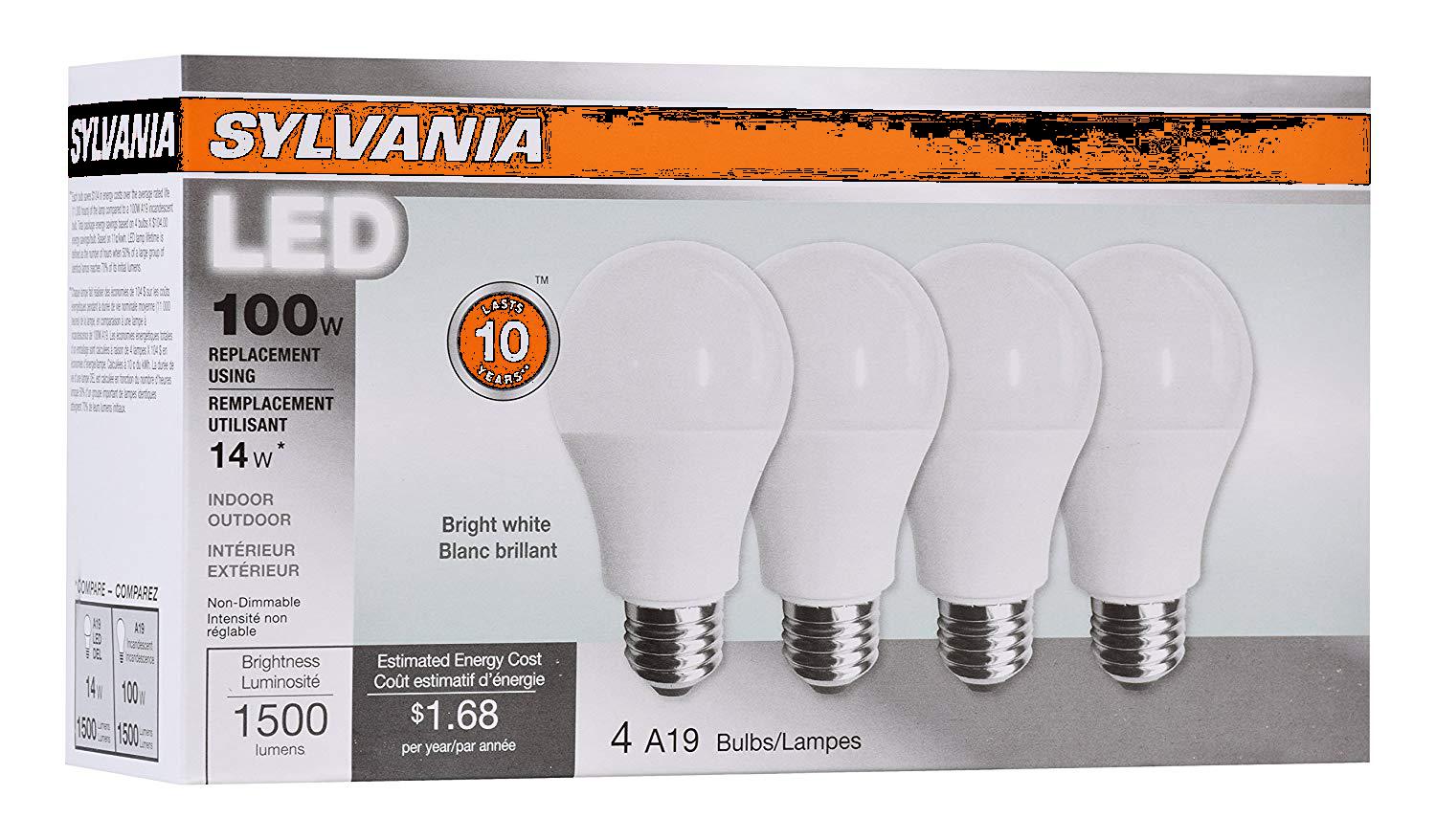 slutpunkt verden Arctic Sylvania Home Lighting 78102 A19 Sylvania, 100W Equivalent, LED Light – J.  and Ocean