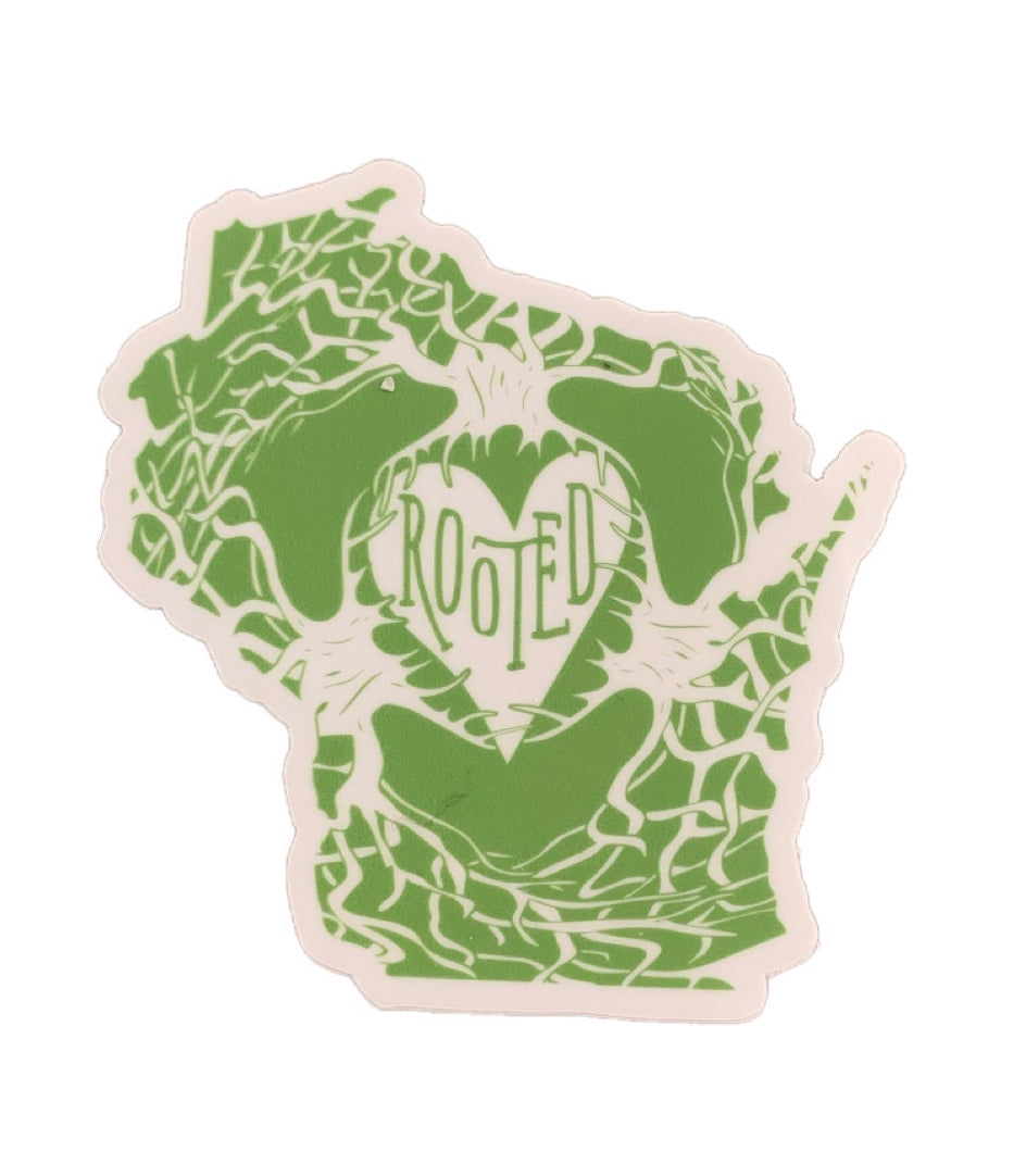Wisconsin Rooted Sticker