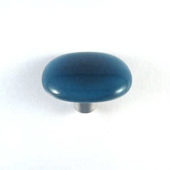 052 Wet Slate Blue Glass Cabinet Knob Colormax Knobs