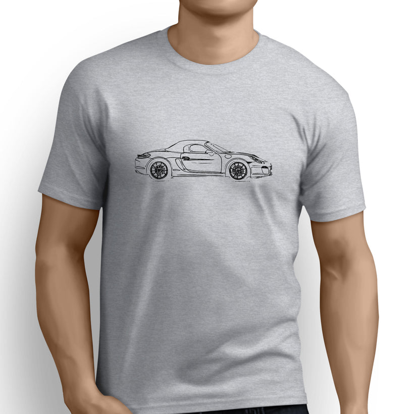 Porsche Boxster 981 Premium Car Art Men’s T-Shirt – Hooligan Apparel