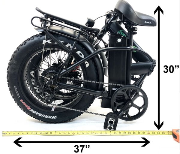 Green Bike USA GB1 500W Fat Tire Folding eBike Folded