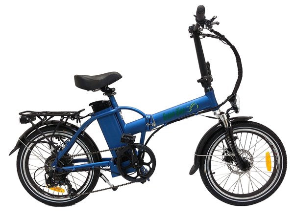 Green Bike USA GB1 Folding Commuter eBike Blue Right Side