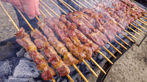 Arrosticini (lamb kebab from Abruzzo)