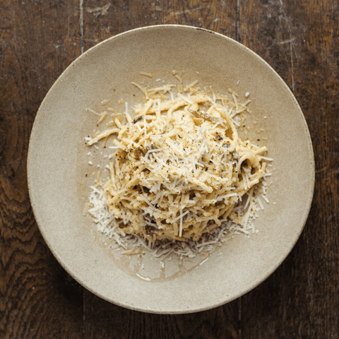 Spaghetti carbonara at Bomboloni