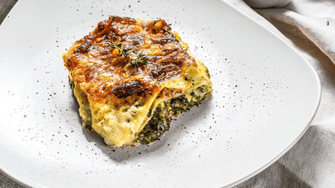 Spinach and ricotta lasagne