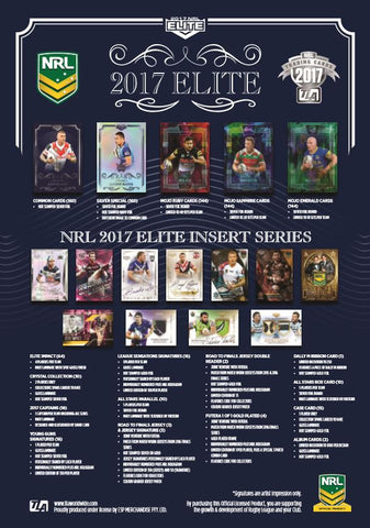 2017 esp Elite Rugby League cards