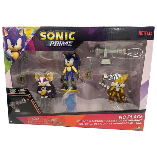 2.5 Figure Multipack with Sonic, Tails Nine & The Prism Shard with display  base!
