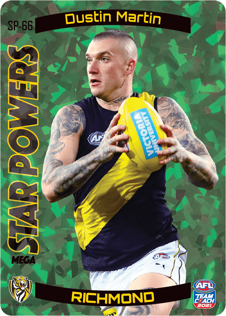 Dustin Martin Green Star Powers 2021 Teamcoach Afl