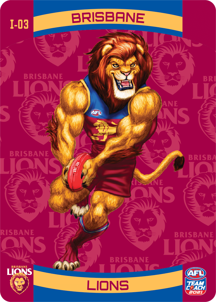 Brisbane Lions Mascot 3d Icons 2021 Teamcoach Afl