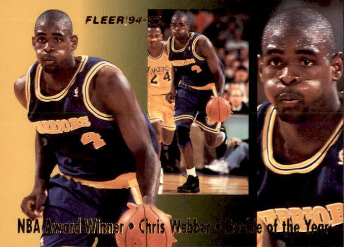 Chris Webber, Award Winner, 1994-95 Fleer Basetball NBA