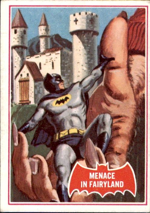 Menace in Fairyland, Red Bat, Batman Puzzle Cards, 1966 National Perio — Ja  Ja's Collectables