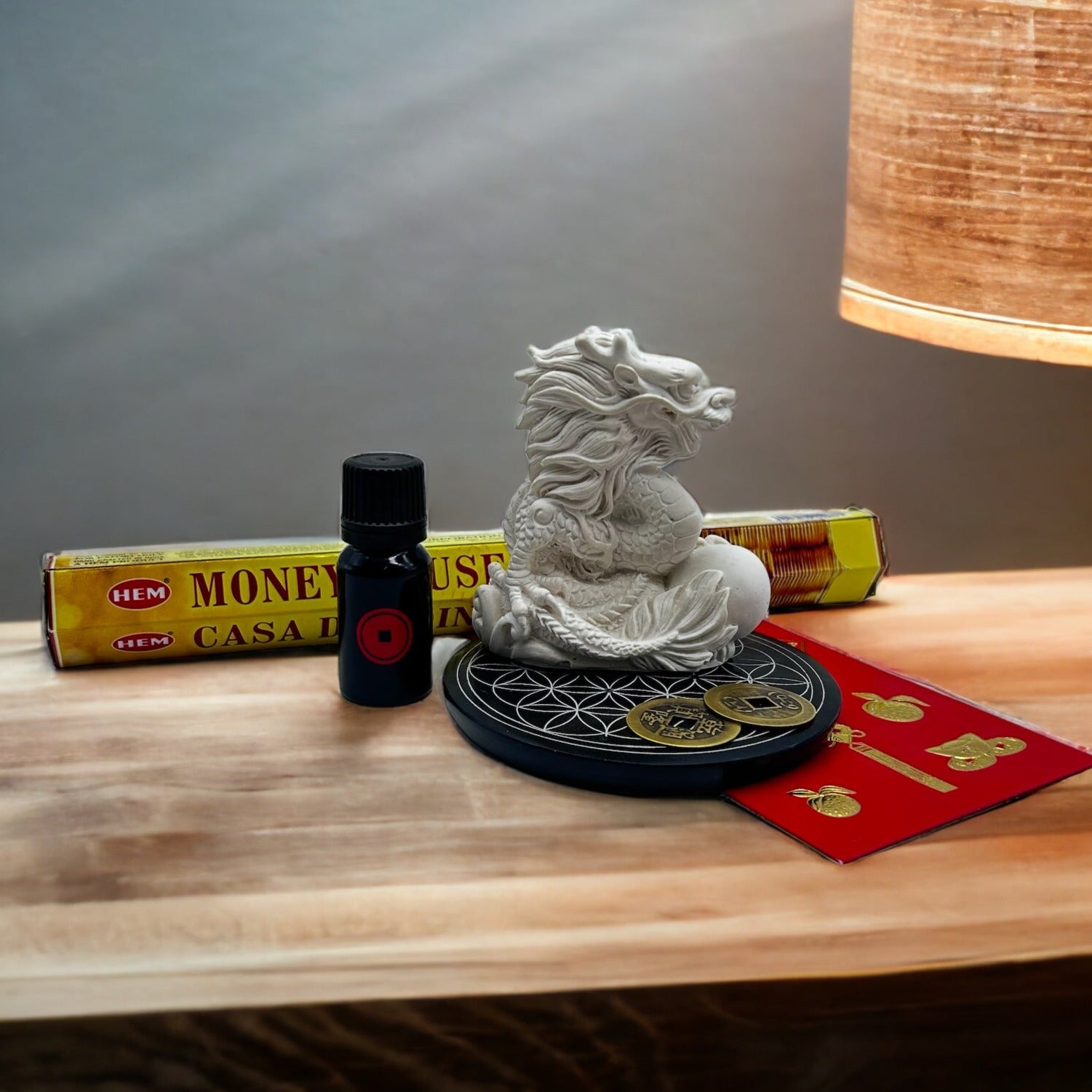 Money House White Dragon Feng Shui Kit