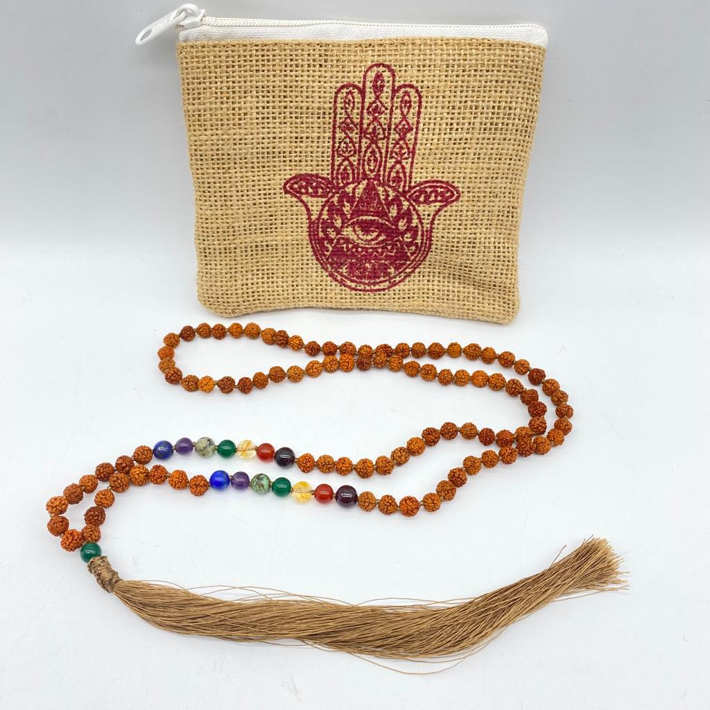 Rudraksha Chakra Bead Mala (6mm)