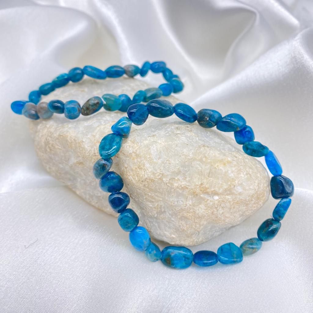 Apatite Nugget Crystal Bracelet