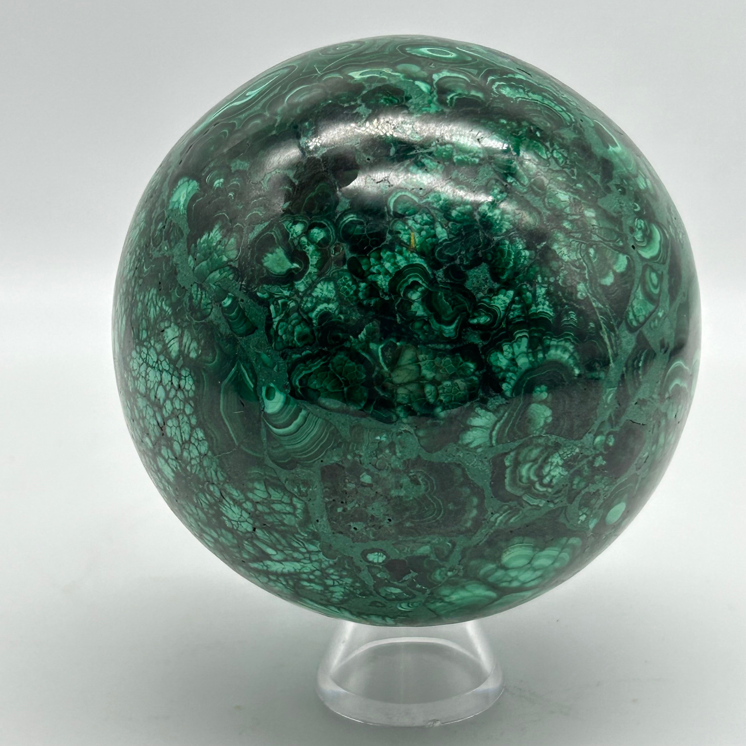 Malachite Crystal Sphere