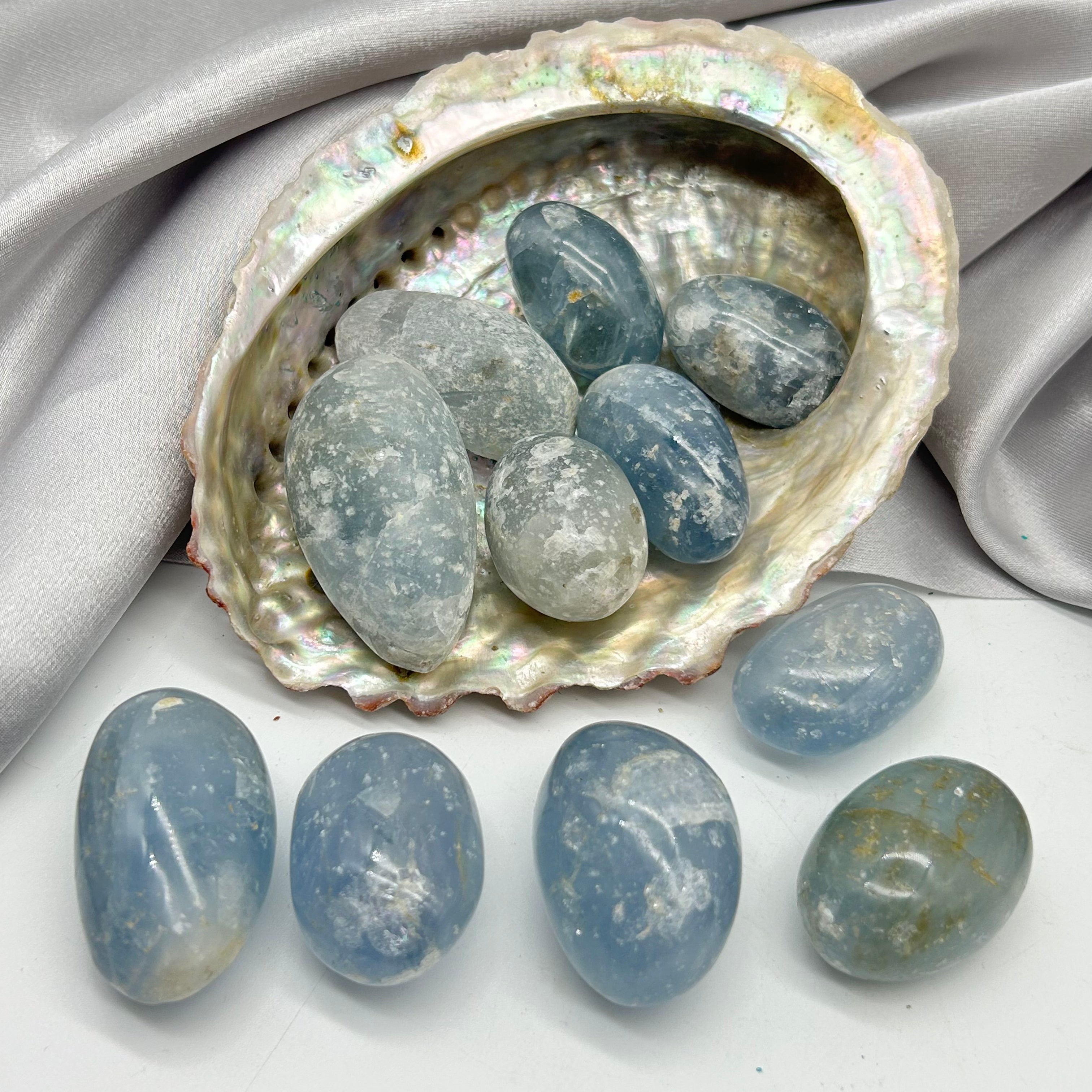 Large Tumbled Blue Celestite