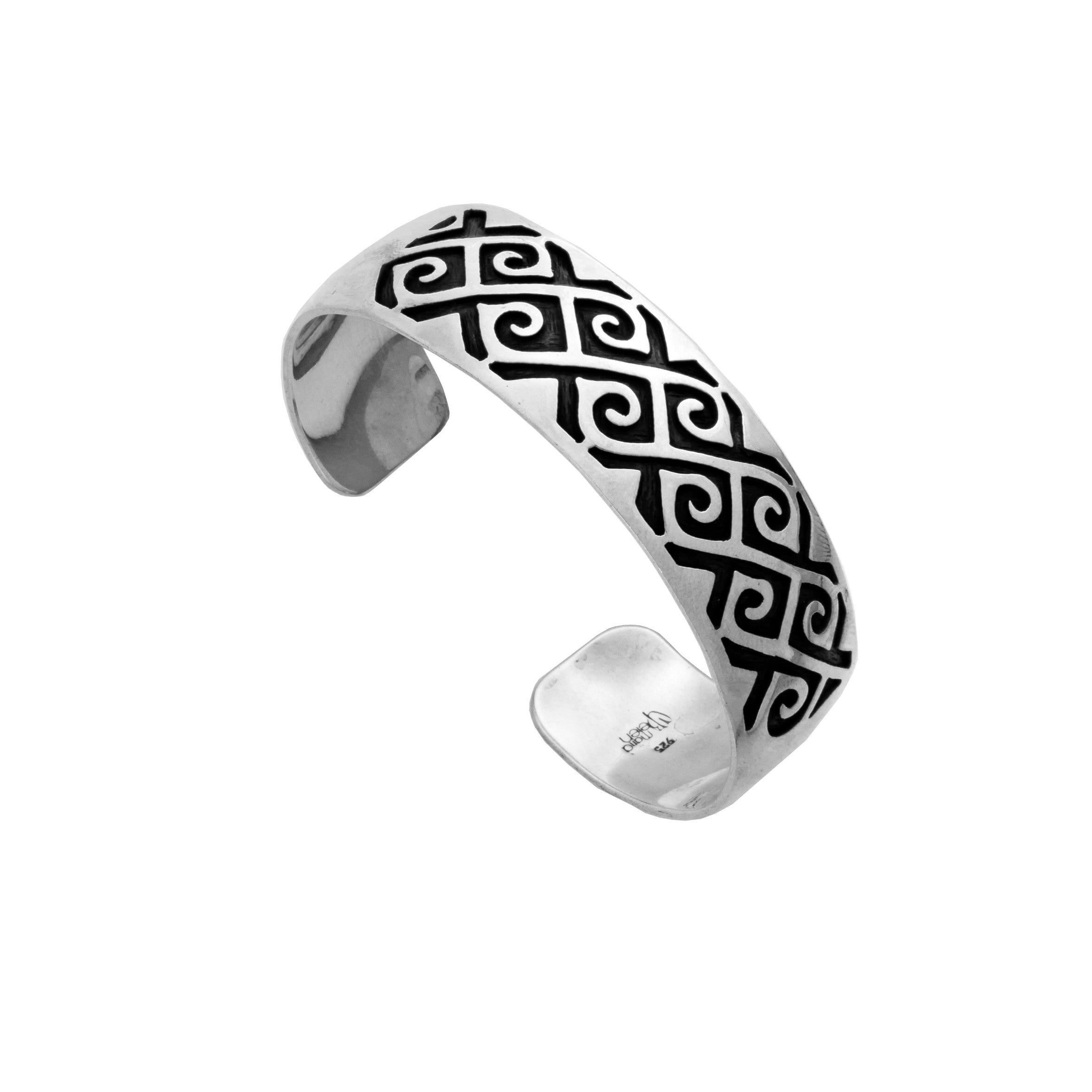 MR 34 SMALL OXIDIZED WAVE CUFF BRACELET