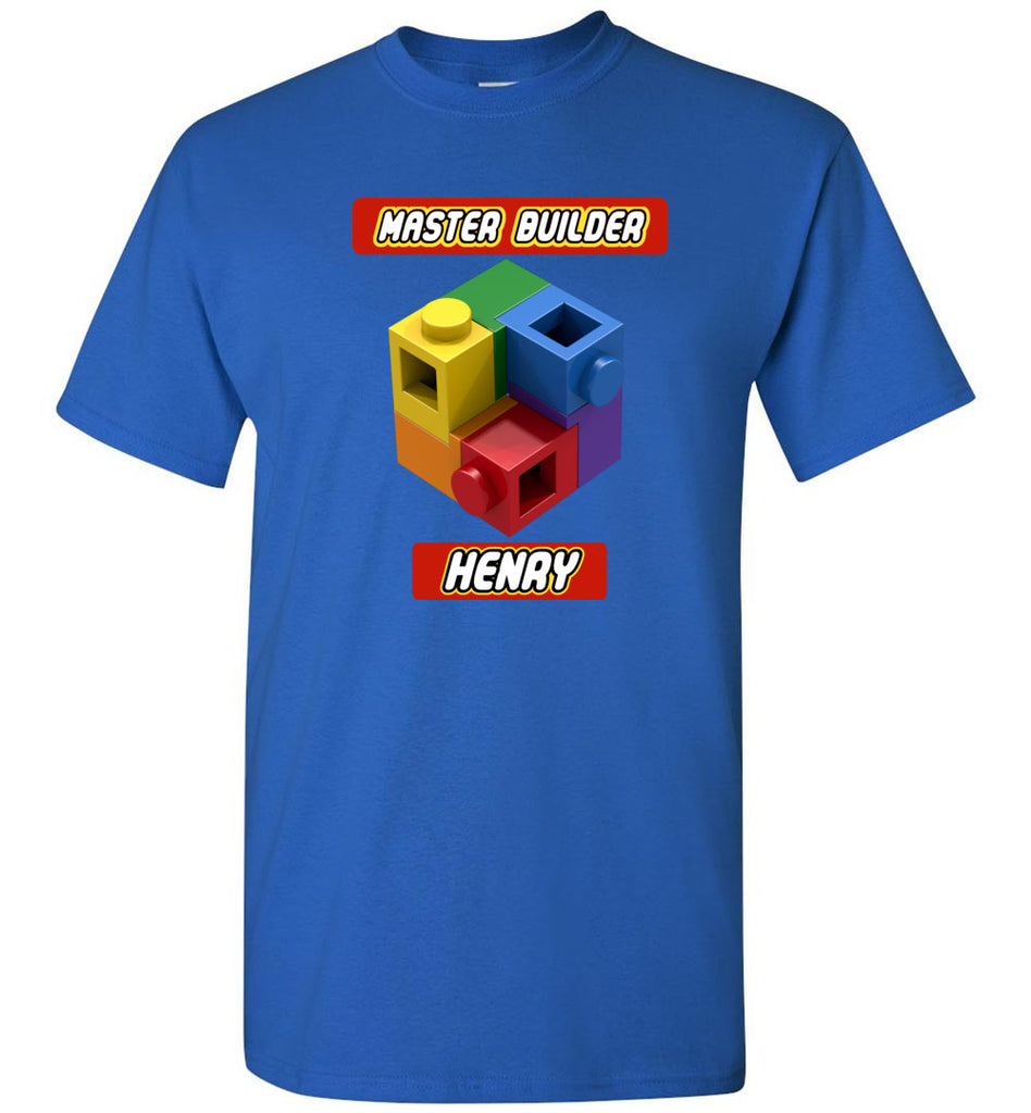 HENRY First Name Master Builder Brick Toy Fan TShirt Expert Tee ...