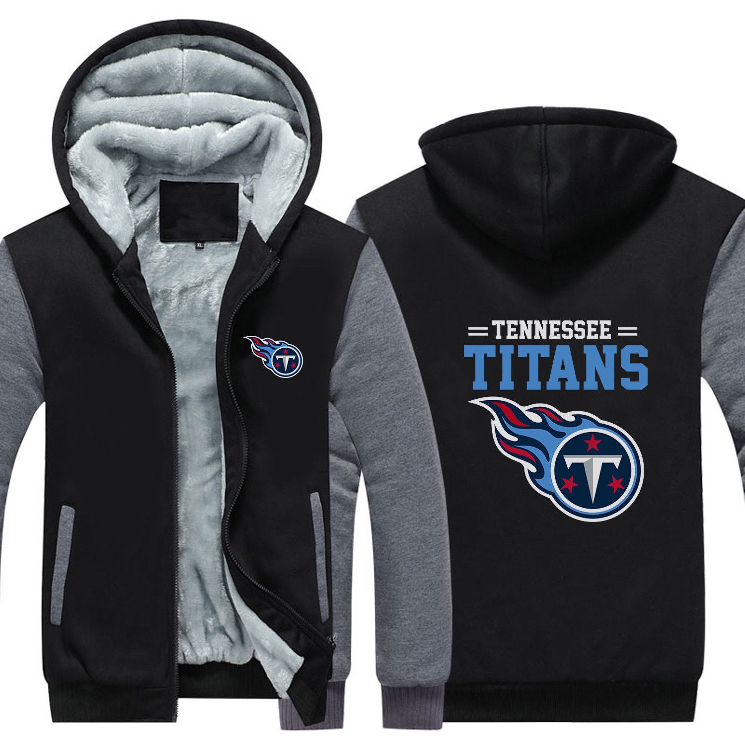 tennessee titans zip up sweatshirt