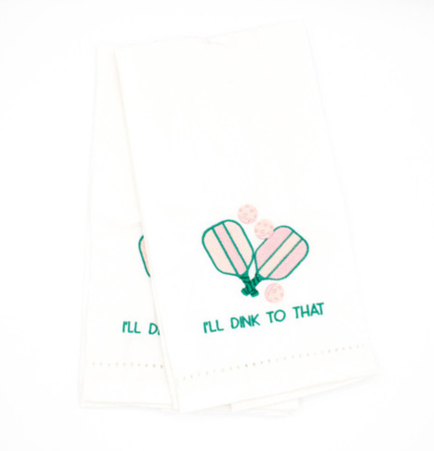 Embroidered Towel - Pickleball