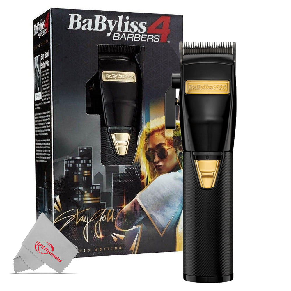babyliss clippers black and gold