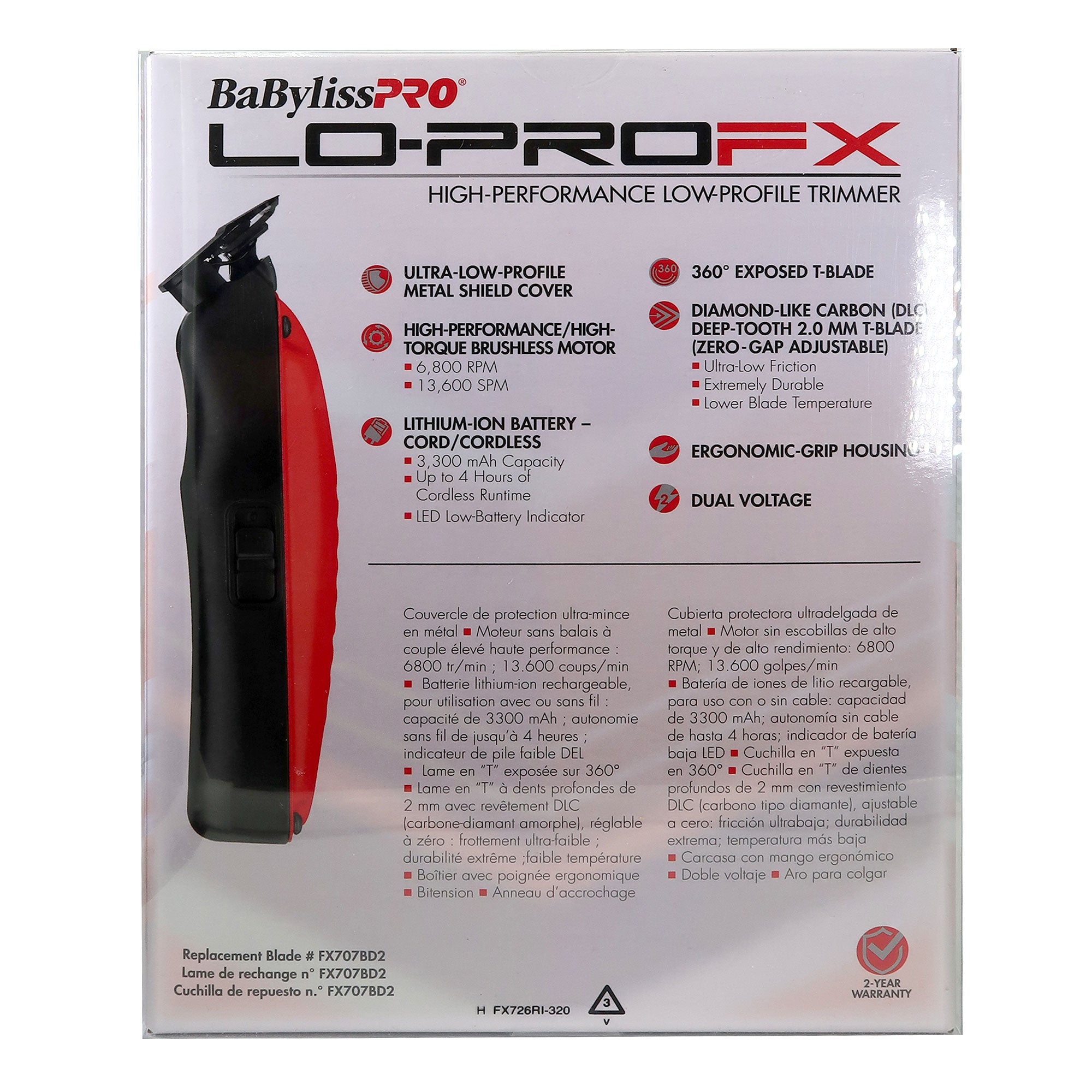 販売在庫 新品 BaByliss Pro LO-PRO FX Cordlessトリマー www.baumarkt