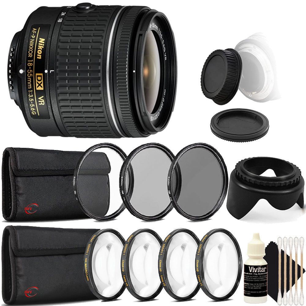 Nikon Af P Dx Nikkor 18 55mm F 3 5 5 6g Vr Lens With Accessories For N The Teds Store