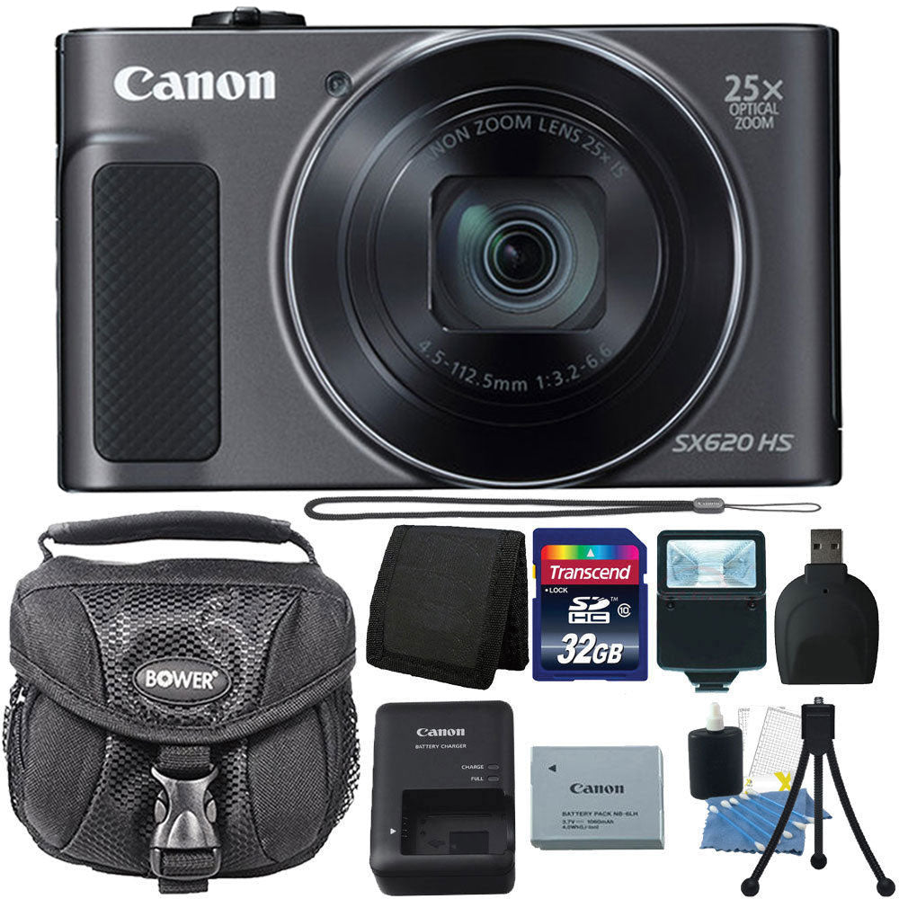 Canon PowerShot SX620 HS 20.2MP Digital Camera (Black) and Accessory K