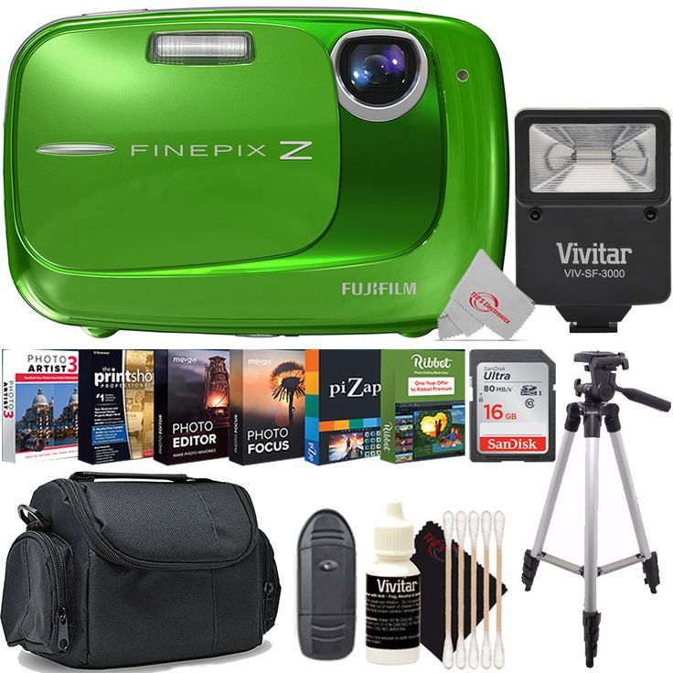 Redenaar apotheker Doe mijn best Fujifilm Finepix Z35 10MP Digital Camera (Green) with Young Pros Bundl –  The Teds Store