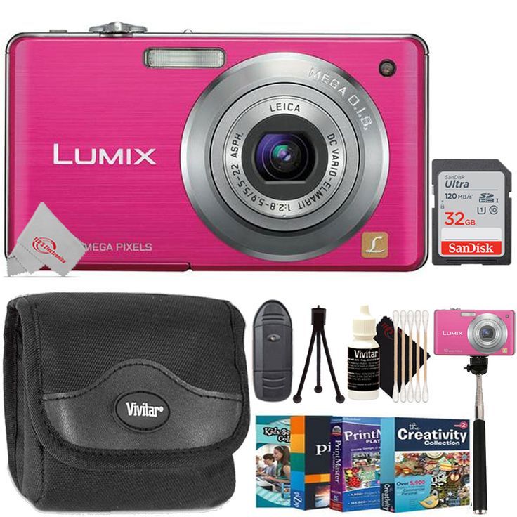 terugtrekken gallon uitsterven Panasonic Lumix DMC-FS7 Digital Camera Pink with Kids Fun Bundle – The Teds  Store